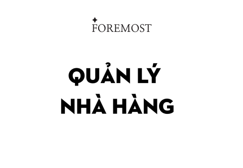 Quản Lý Nhà Hàng